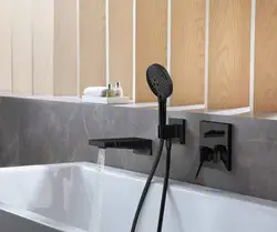 Встраиваемый смеситель для ванны в интерьере
