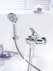 Шүмегі және душ фотосуреті бар ванна араластырғышы