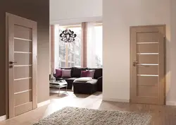 Apartment interior wallpaper and doors