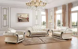 Sofas in a classic living room interior