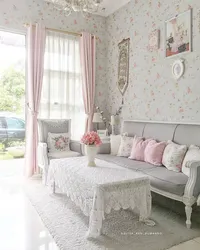 Shabby chic bedroom interior style