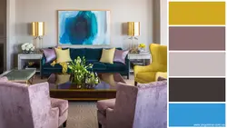 Таблица цветовых сочетаний в интерьере гостиной