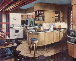 Кухня 60 годов интерьер