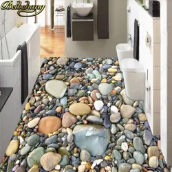 Pebbles in the bathroom interior