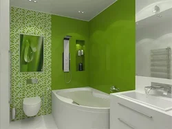 Gray green bathroom design