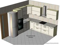 Дизайн кухни угловая с правой стороны