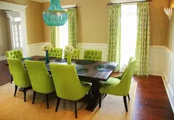 Цвет стульев на кухне в интерьере фото