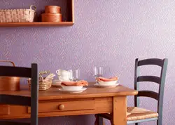 Афарбоўка сцен кухні шпалерамі фота