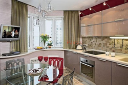Kitchen design p44t with bay window treshka