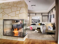 Fireplaces in apartment interior design
