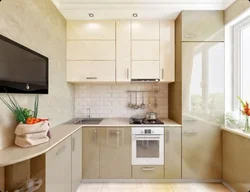 Kitchen design with gas pipe behind the refrigerator