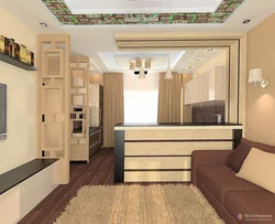 Дизайн комнаты 18 кв м спальни гостиной с балконом