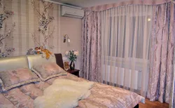 Curtains for bedroom with balcony door photo design