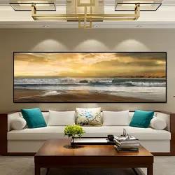 Modern Paintings In The Living Room Above The Sofa Photo