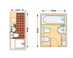 Размеры ванной совмещенной с туалетом фото