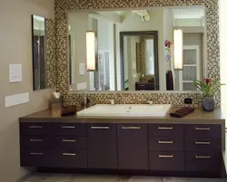 Bathroom design sink mirror