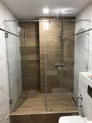 Photo Of A Bathtub With A Shower Screen Without A Tray