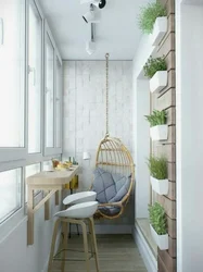Interior Of A Corner Balcony In An Apartment