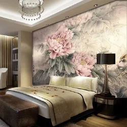 Дизайн спальни фото фрески