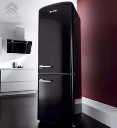 Фото Кухня Холодильник Черного Цвета