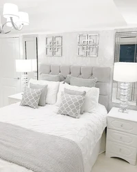 Small Bedroom Interior With White Furniture