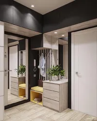 Hallway design for 3-room apartment