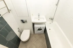 Рамонт ваннай у хрушчоўцы не сумяшчаючы з туалетам фота