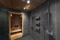 Bath design with sauna