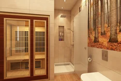 Bath design with sauna