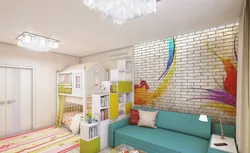 Дизайн гостиной спальни и детской в одной комнате
