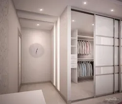Design of a room with a dressing room 15 sq m
