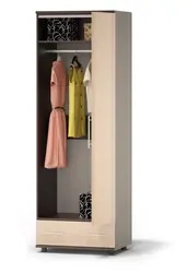 Узкий шкаф для одежды в прихожую фото