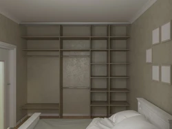 Built-in wardrobes in the bedroom up to the ceiling photo