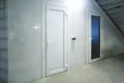 Photo of plastic bathroom doors