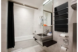 Bathroom with heated towel rail photo design