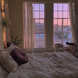 Photo of an aesthetic bedroom