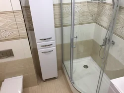 Фото душевых уголков в ванной комнате с поддоном