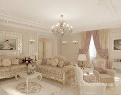 Classic interior of a living room in a country house