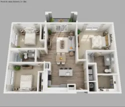 3 bedroom apartment design