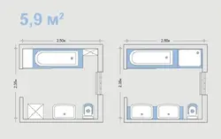 Bathroom interior dimensions