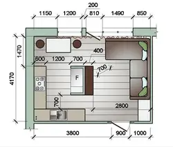 Dimensions of the kitchen in your home photo