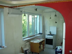 Стена между комнатой и кухней в хрущевке фото