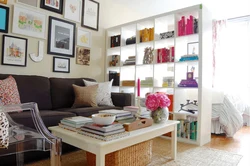 Shelving In The Interior Of The Kitchen Living Room