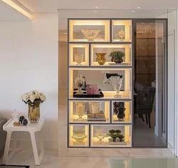 Shelving In The Interior Of The Kitchen Living Room
