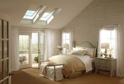 Bedroom design with skylights