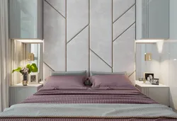 Panel Above The Bed In The Bedroom Design