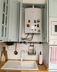 Kitchen Living Room With Gas Boiler Design