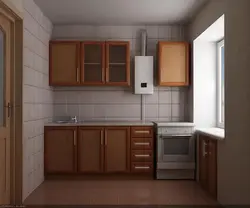 Фото маленьких кухонь с трубами