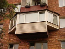 Photo of balconies in an apartment from the street