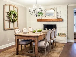 Dining Area In The Kitchen Wall Design